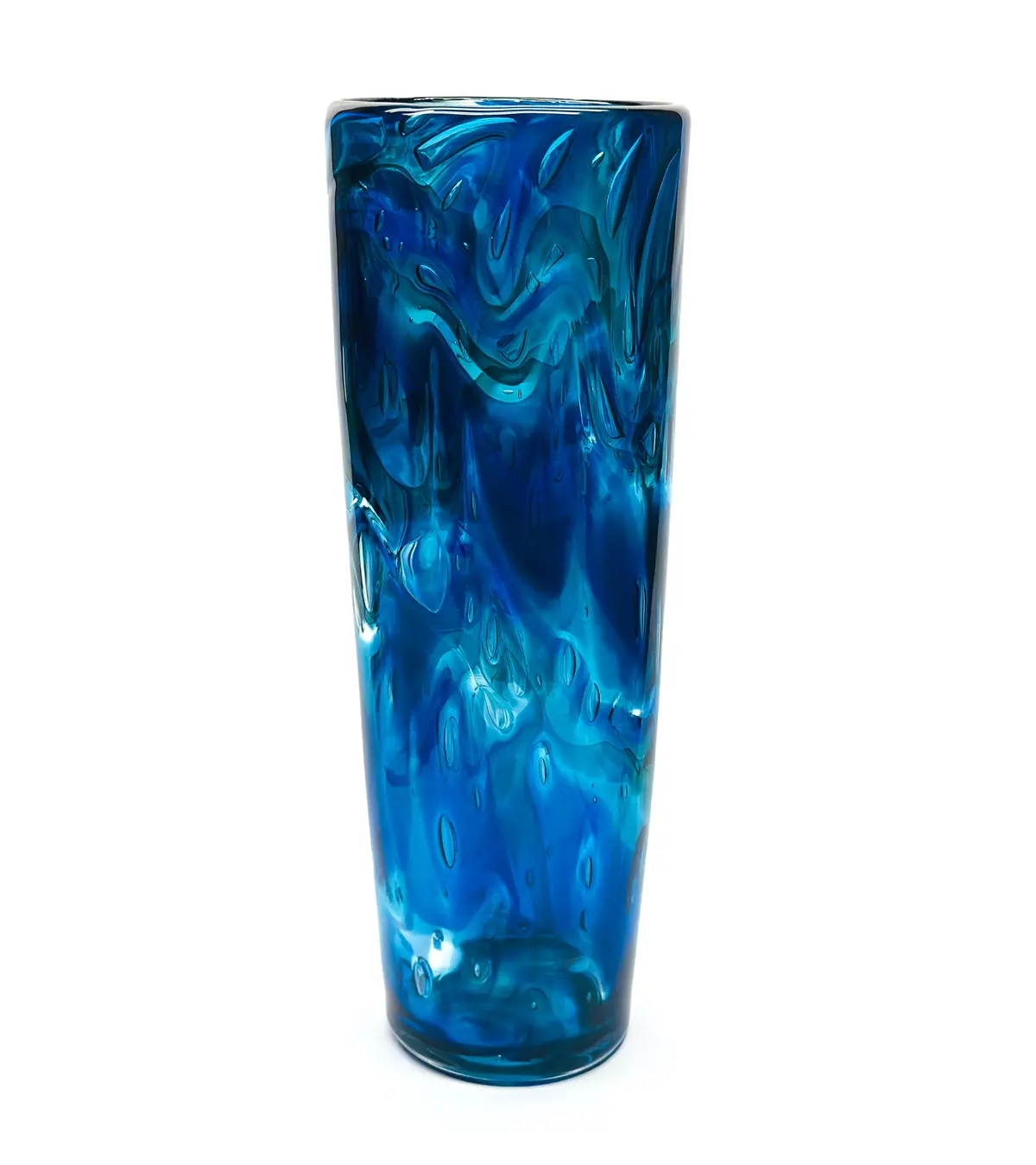 Glass Vessel "Ocean Current" By Jonathan Swanz 1