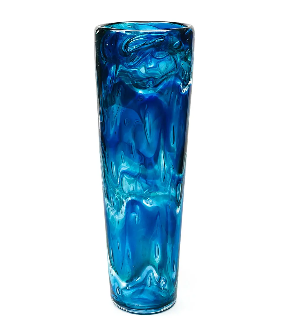 Glass Vessel "Ocean Current" By Jonathan Swanz 1