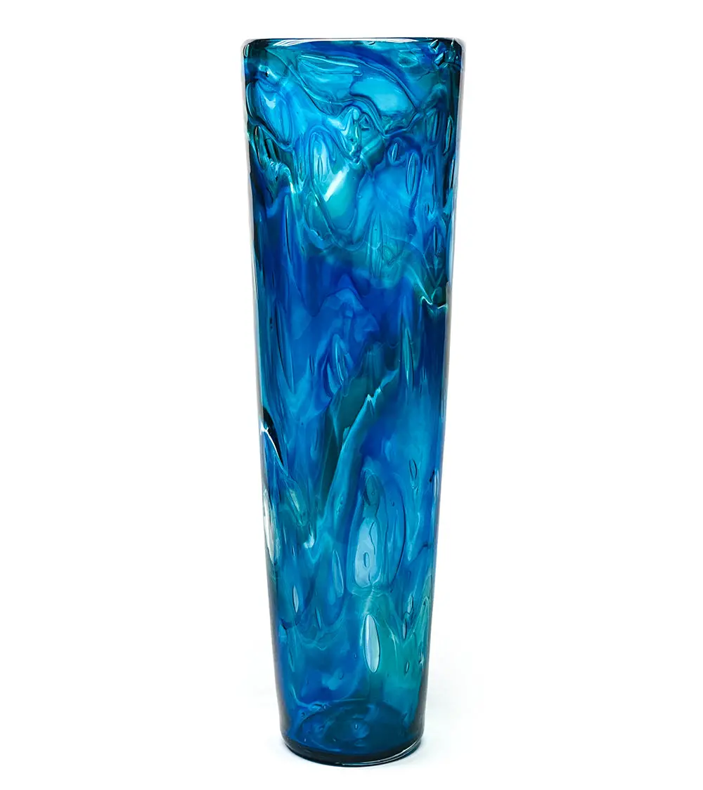 Glass Vessel "Ocean Current" By Jonathan Swanz 1