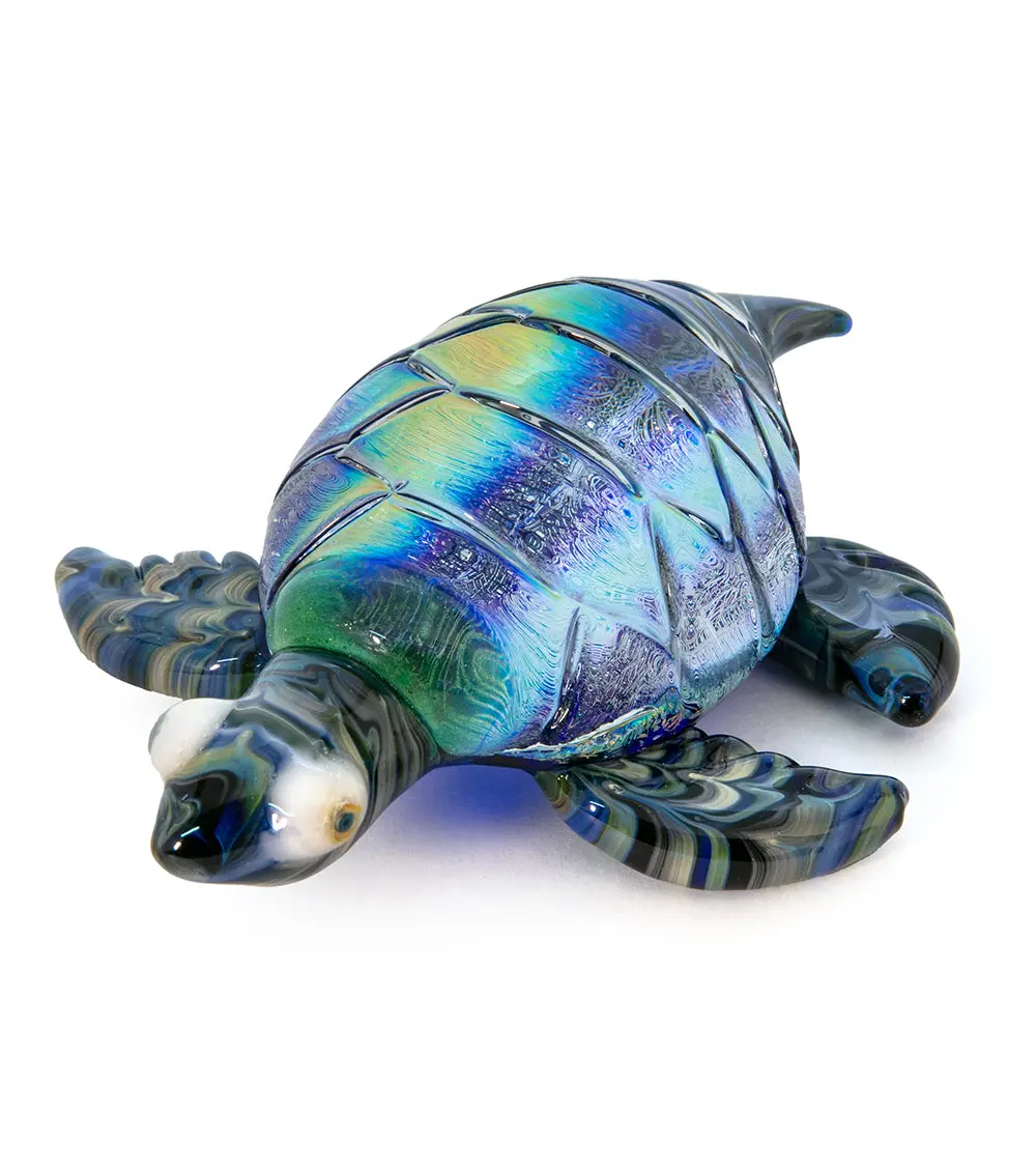 Glass Sculpture "Large Turtle" By Luke Olsen 2