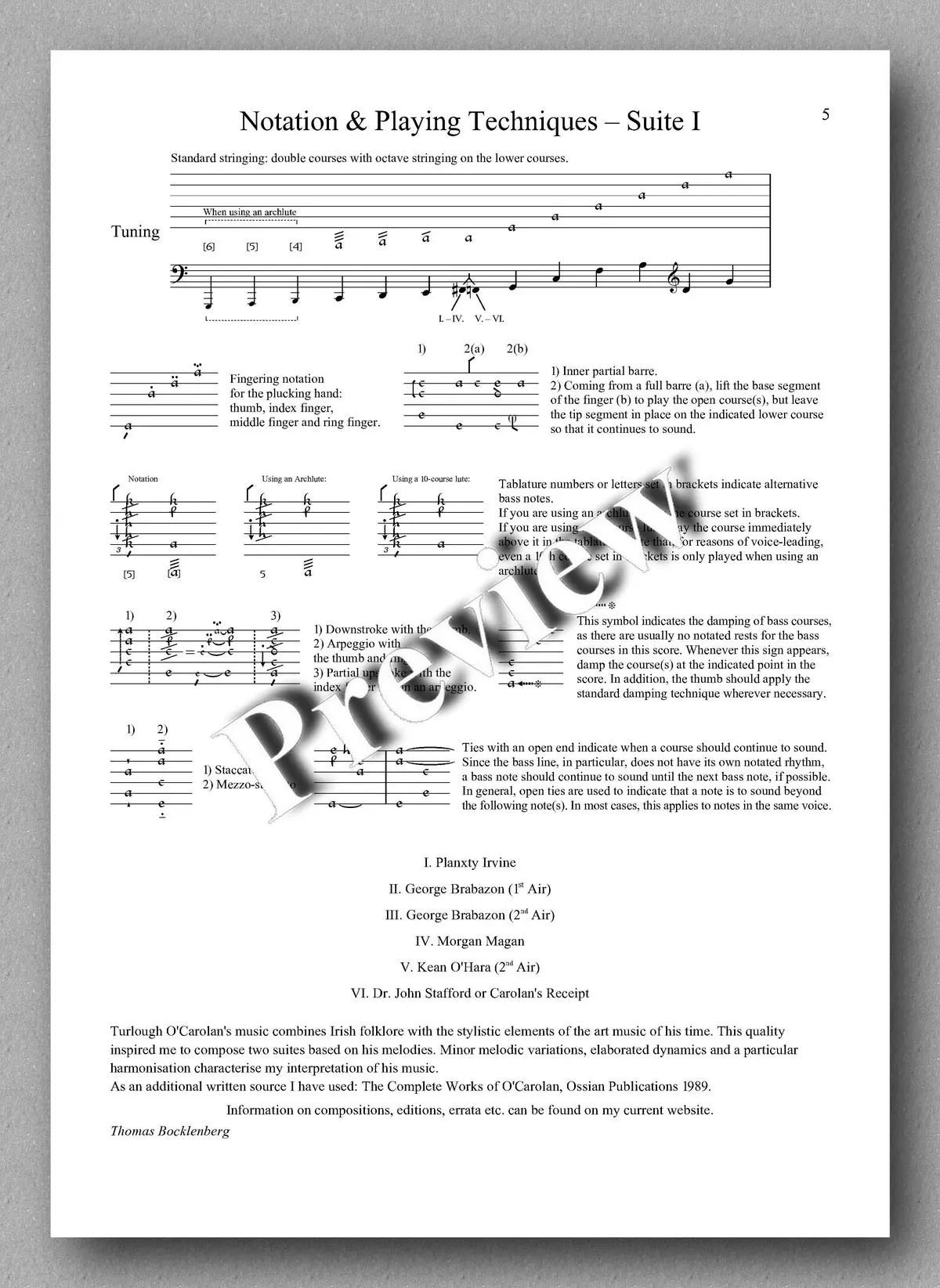 O'carolan-Bocklenberg, Suite I & Ii 2