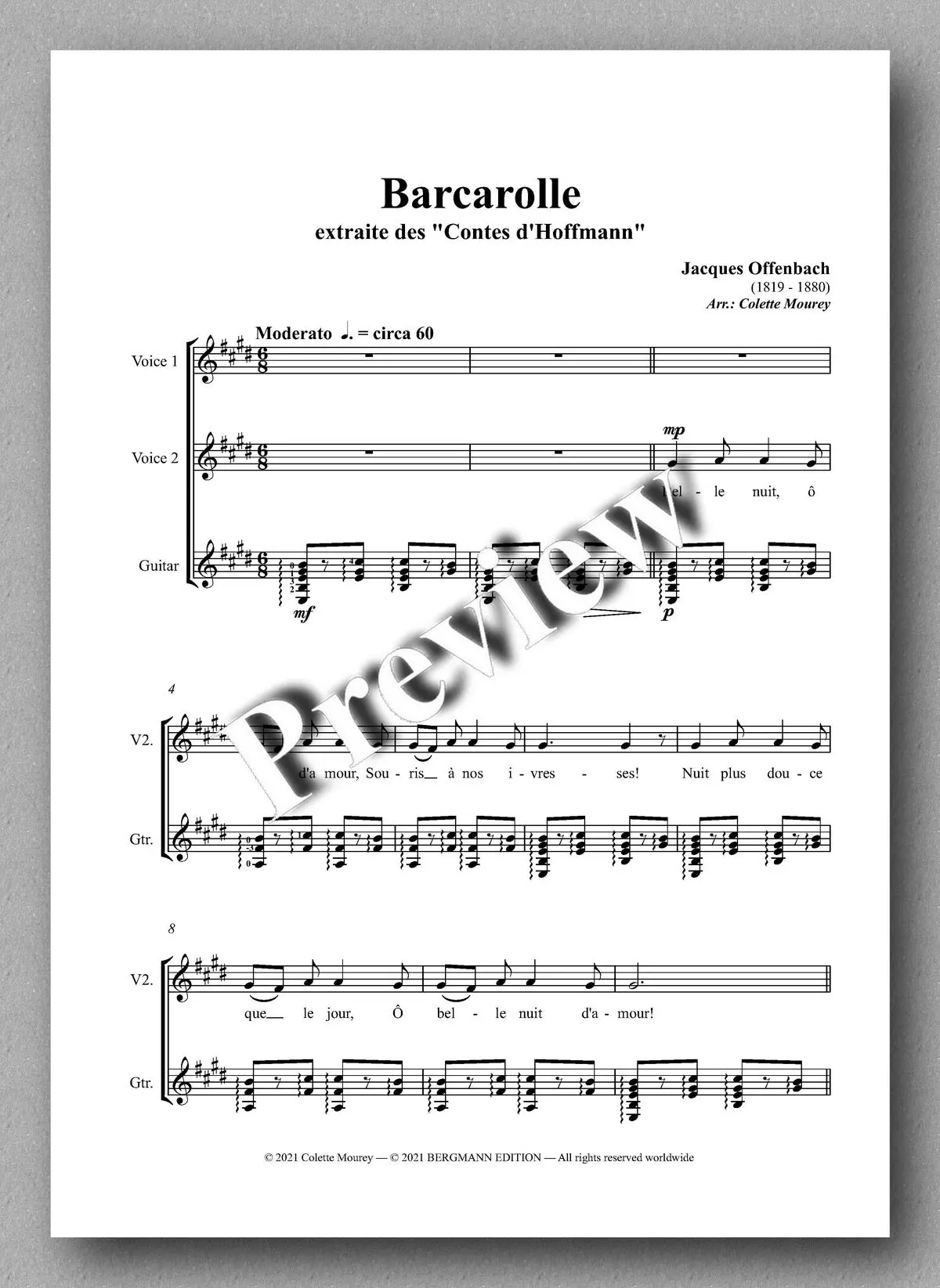 Offenbach-Mourey, Barcarolle 2