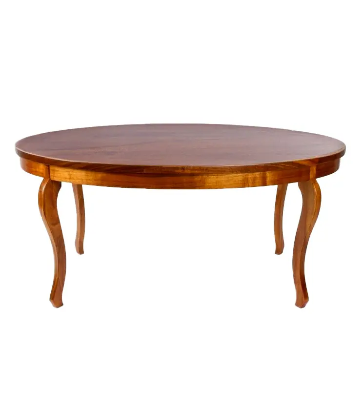 Oval Coffee Table. Koa Top, No Shelf 1