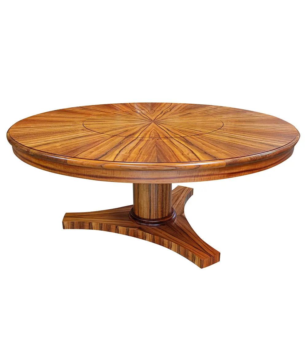 Pedestal Dining Table With Lazy Susan 1