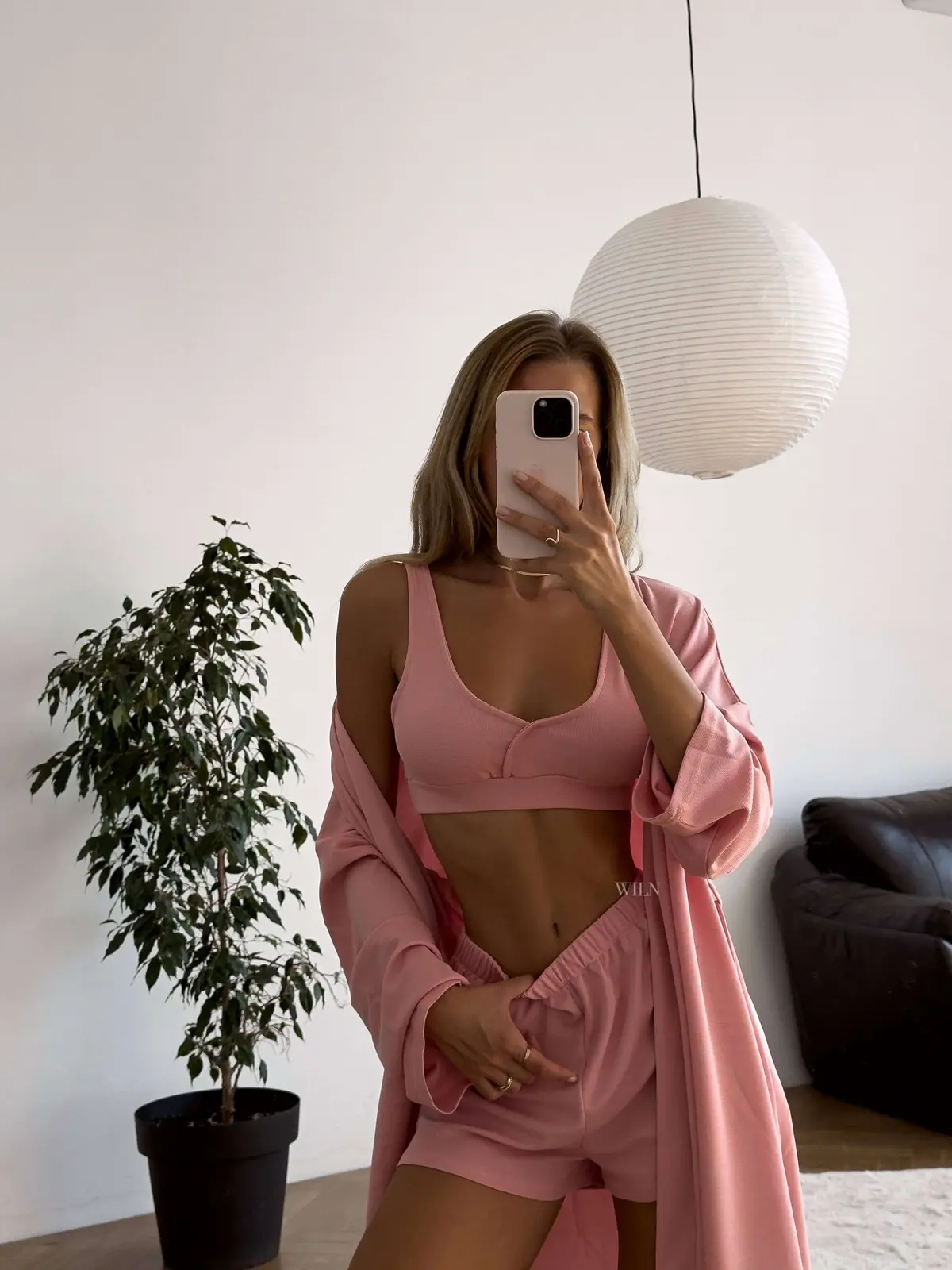 Peace 3 Piece Lounge Suit - Pink 1