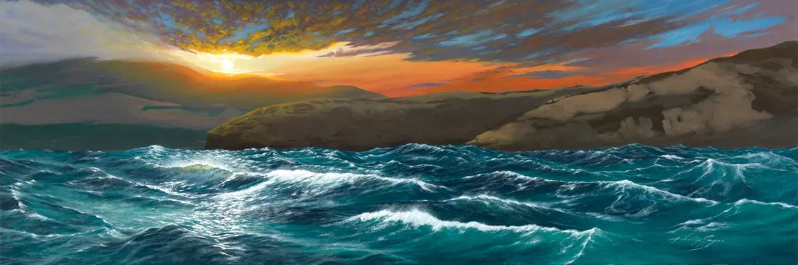 Limited Edition Giclee "Molokini Sunrise" By Phillip Gagnon 16X20 1