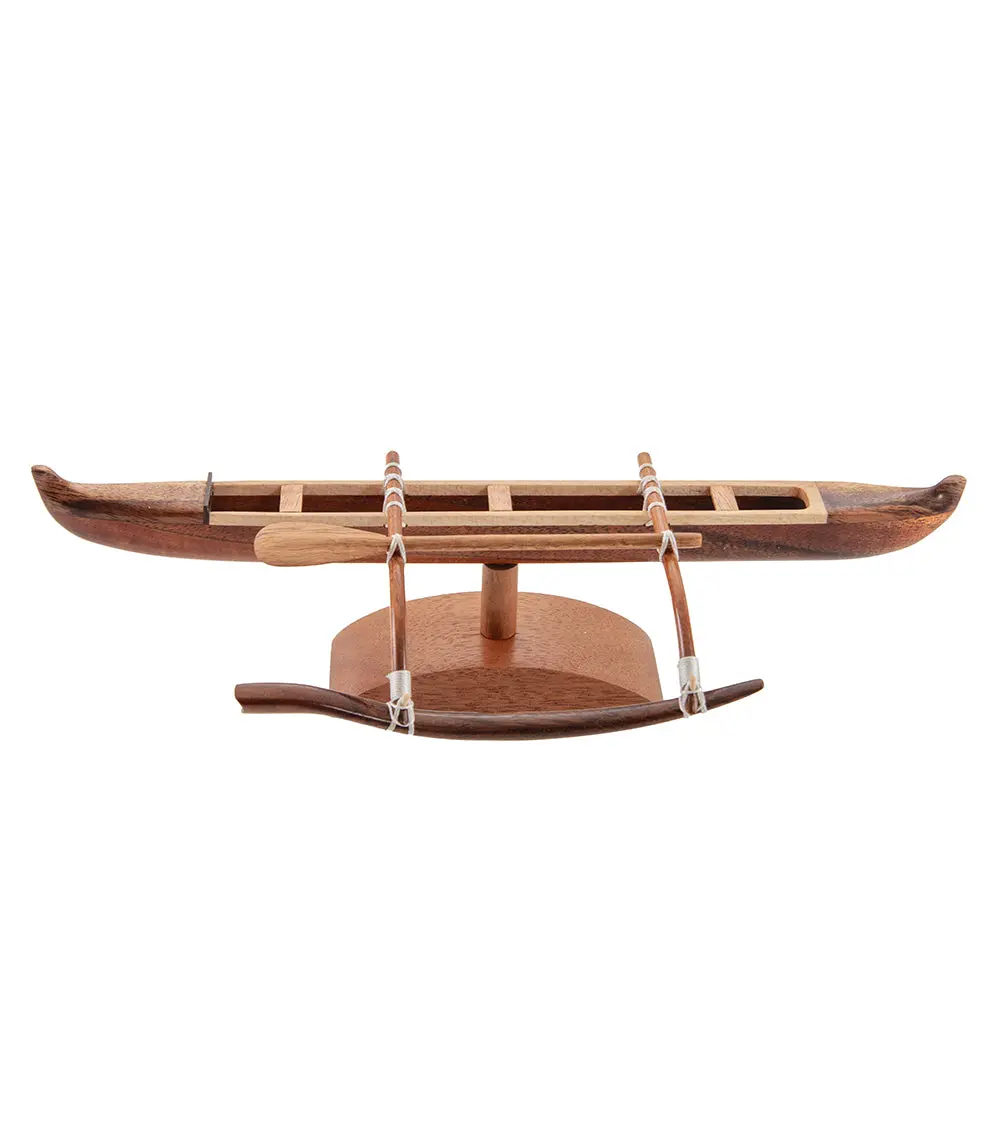 Koa 9”L Canoe “Mini Hawaiian Racing” By Francis Pimmel 1