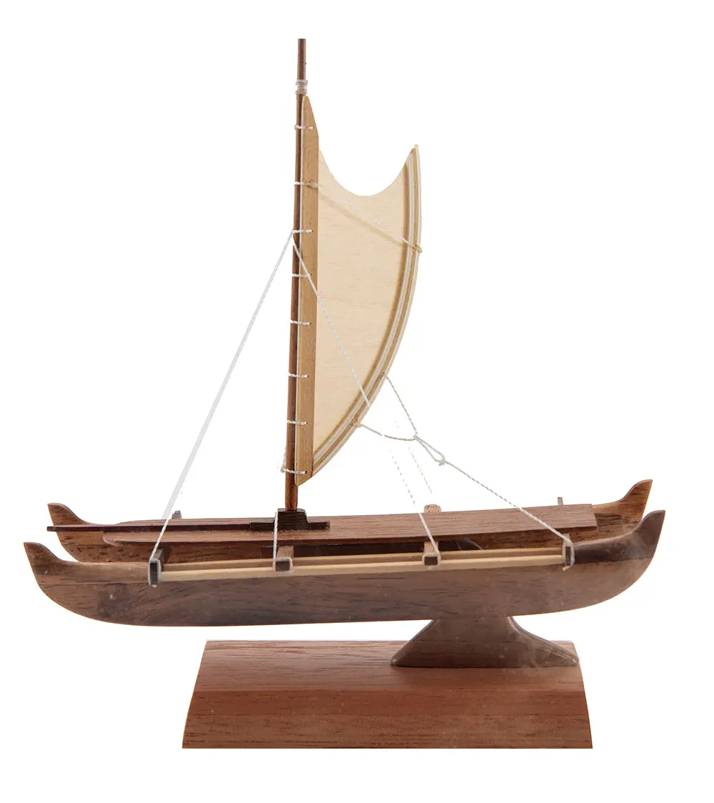 Koa 4.0”L Canoe “Manini Hawaiian Sailing” By Francis Pimmel 1