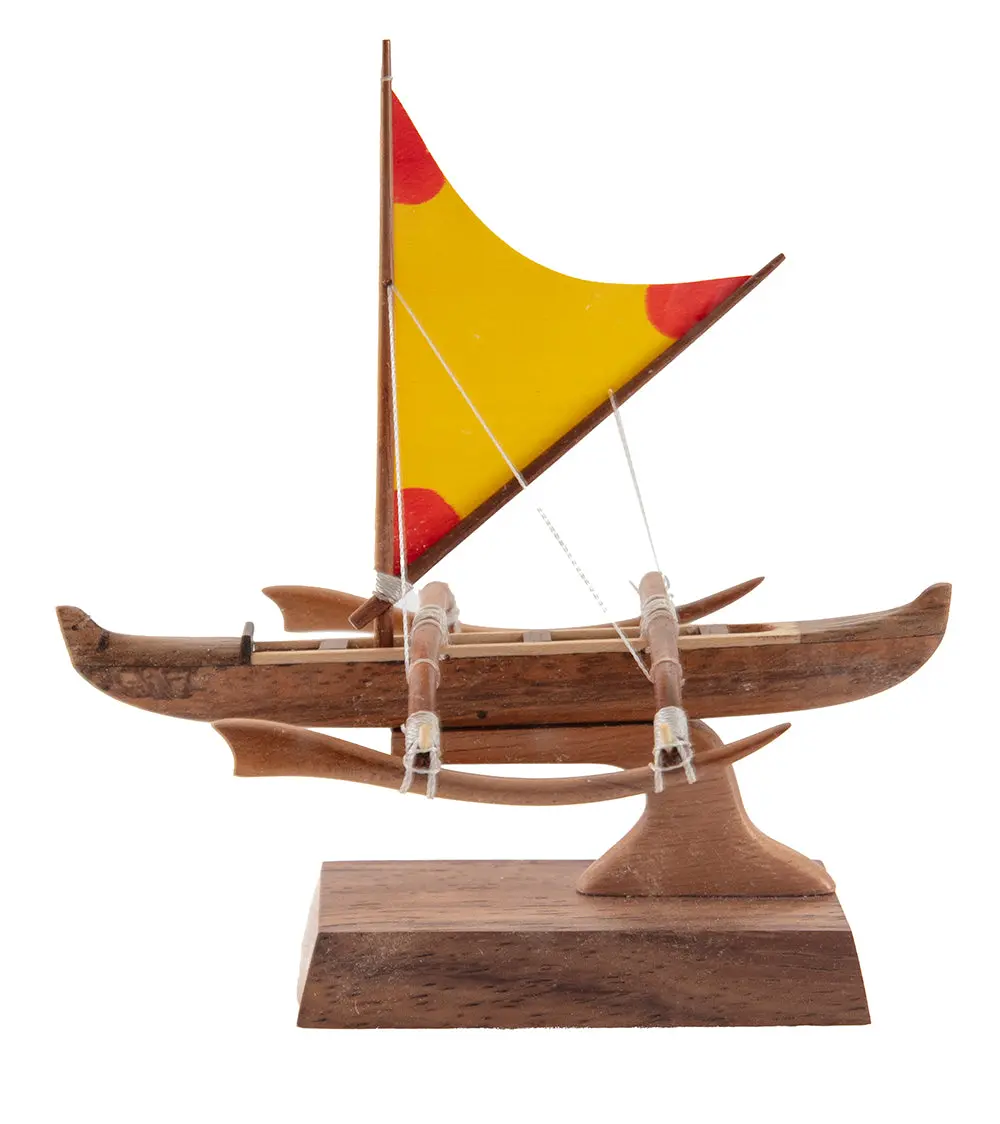 Koa 4.5”L Canoe “Manini Racing” By Francis Pimmel 1