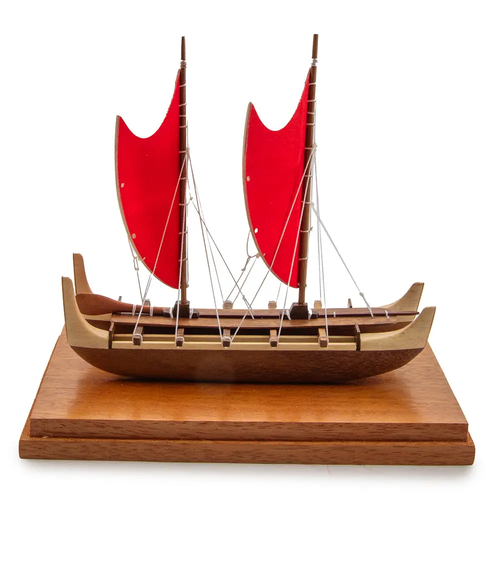 Koa 6.5”L Canoe “Star Of Gladness Hokulea” By Francis Pimmel 2