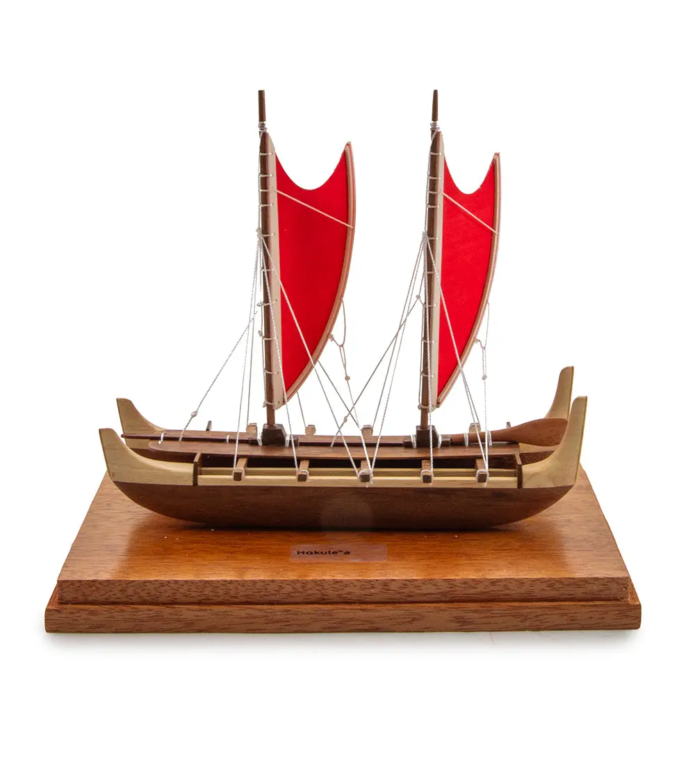 Koa 6.5”L Canoe “Star Of Gladness Hokulea” By Francis Pimmel 1