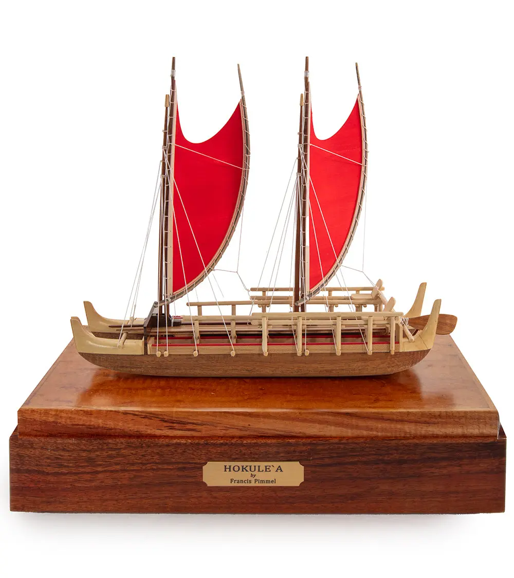 Koa 12”L Canoe “Hokulea” By Francis Pimmel 1