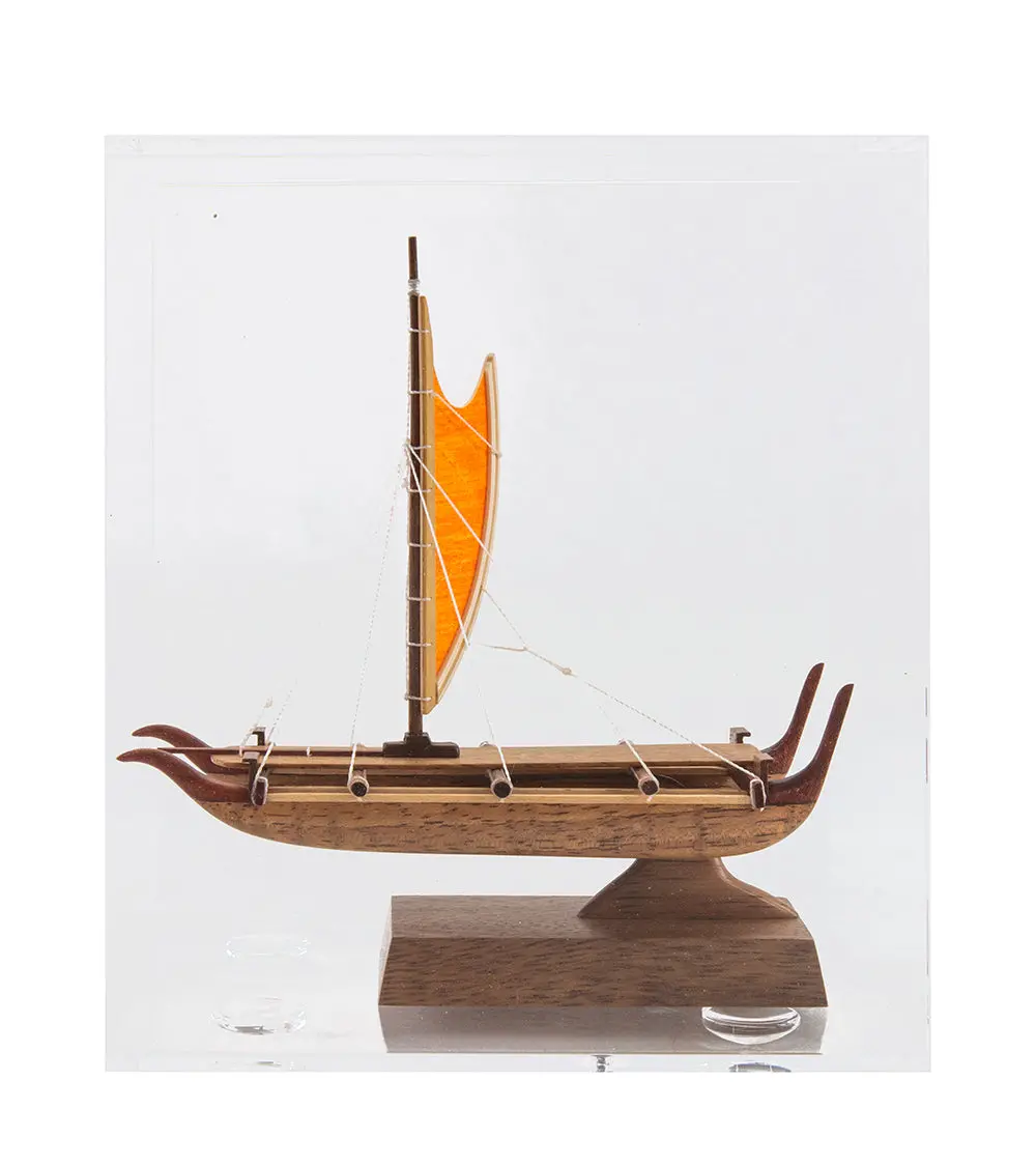 Koa 4.0”L Canoe “Manini Marquesan Double-Hull” By Francis Pimmel 2