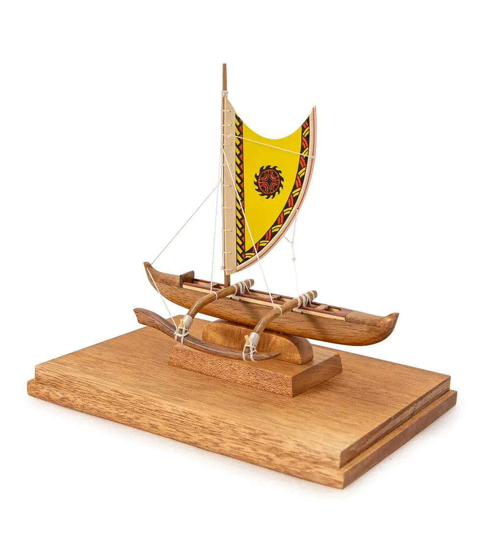 Koa 6”L Canoe “Hawaiian Fishing Canoe"  By Francis Pimmel 1