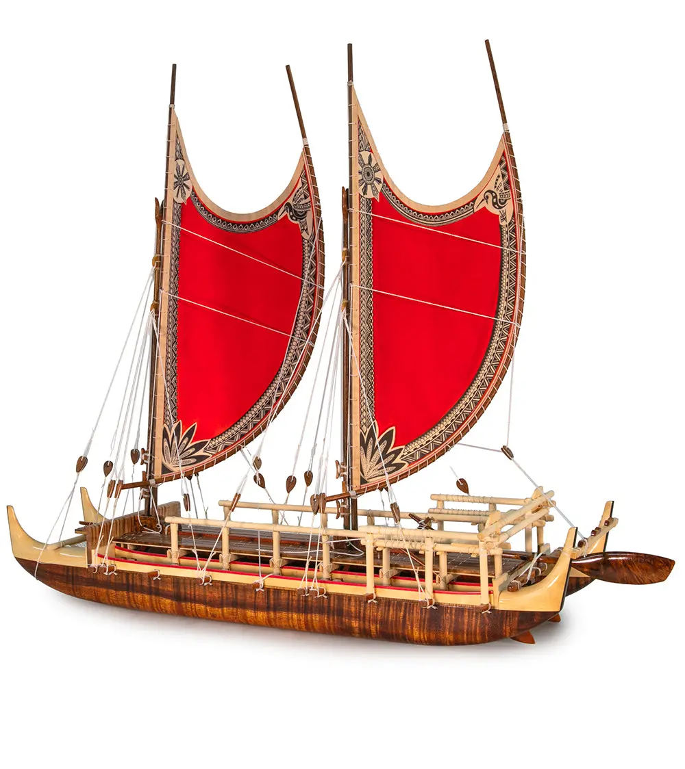 Koa 28”L Canoe “Hokulea”  By Francis Pimmel 1