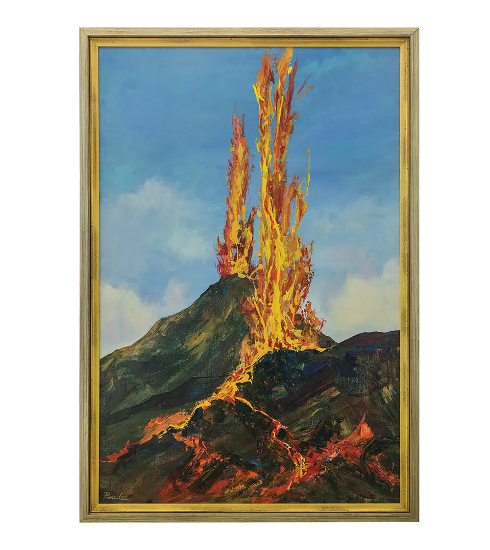Original Painting "Peleʻs Might" By Michael Powell 36X24 1