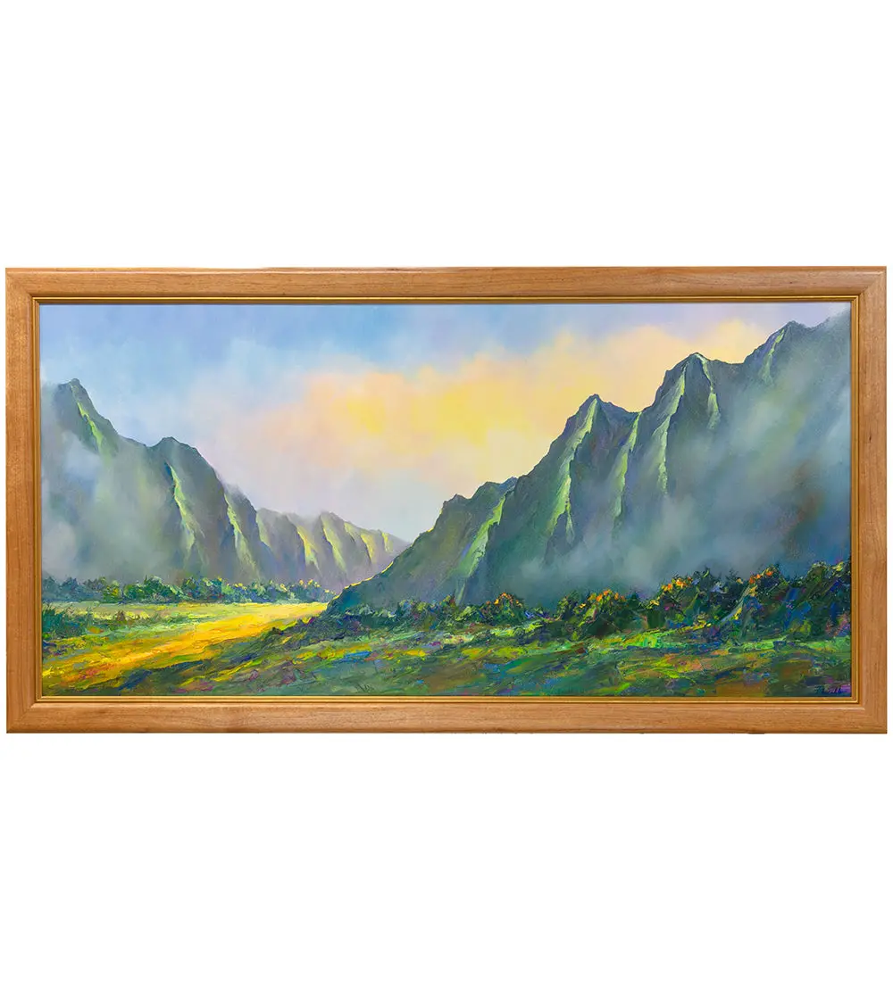 Original Painting: The Sunlit Valley 4/26 By Michael Powell 48X24 1