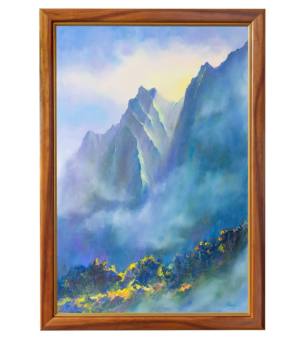 Original Painting "Haiku Last Light 07/2023" By Michael Powell 1