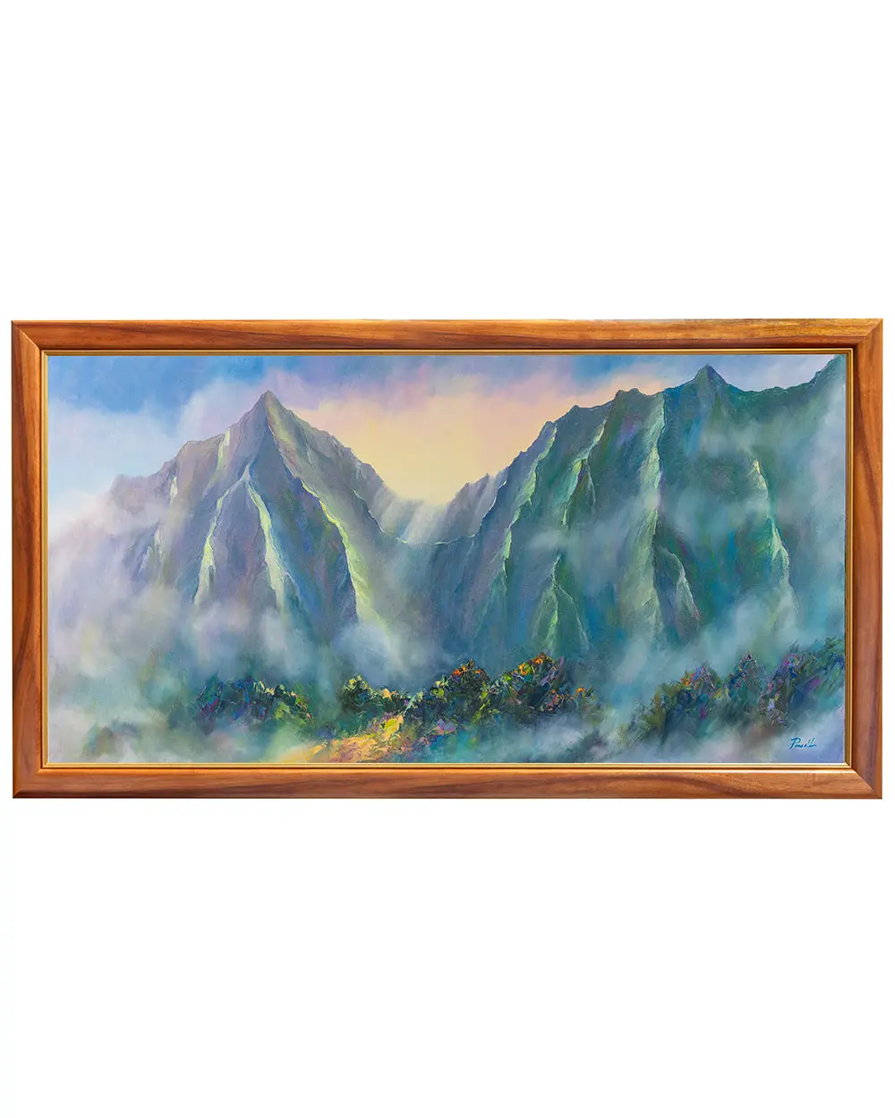 Original Painting "Pali Afternoon Light 05/2023" By Michael Powell 48X24 1