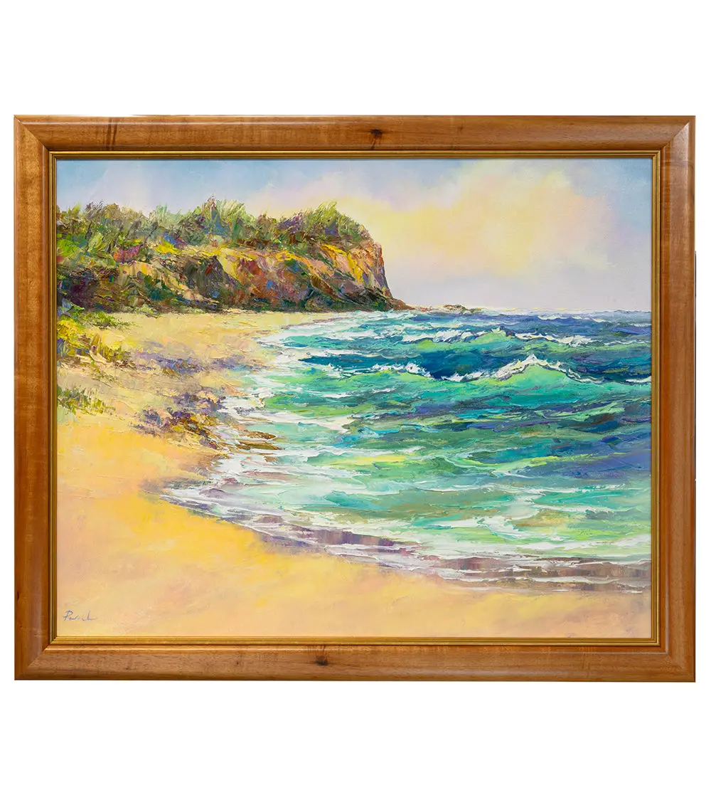 Original Painting: Shipwreck Beach, Kauai 1/26 By Michael Powell 30X24 1
