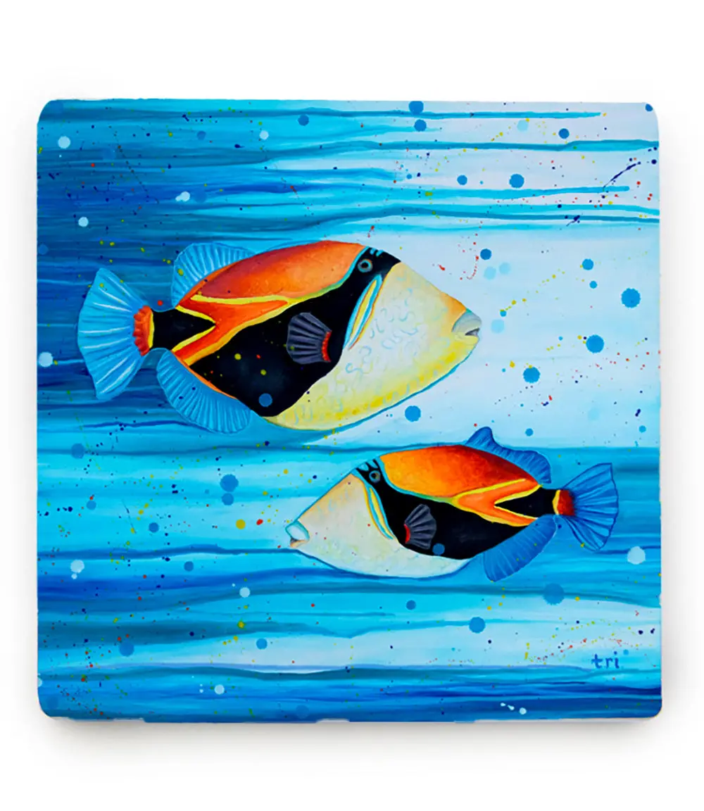 Sandstone Coaster "Humu X 2" By Trevor Isabel 1