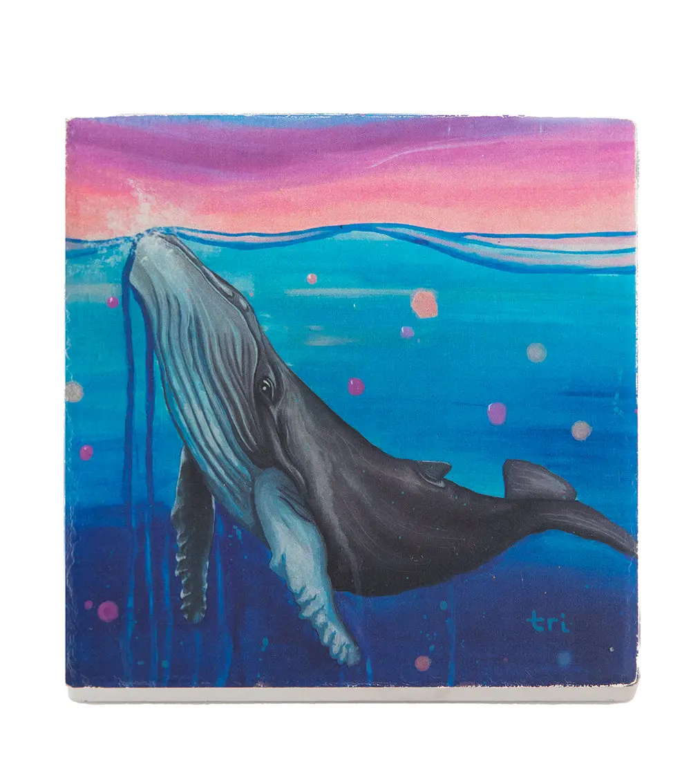 Sandstone Coaster "Sunset Swim" By Trevor Isabel 1