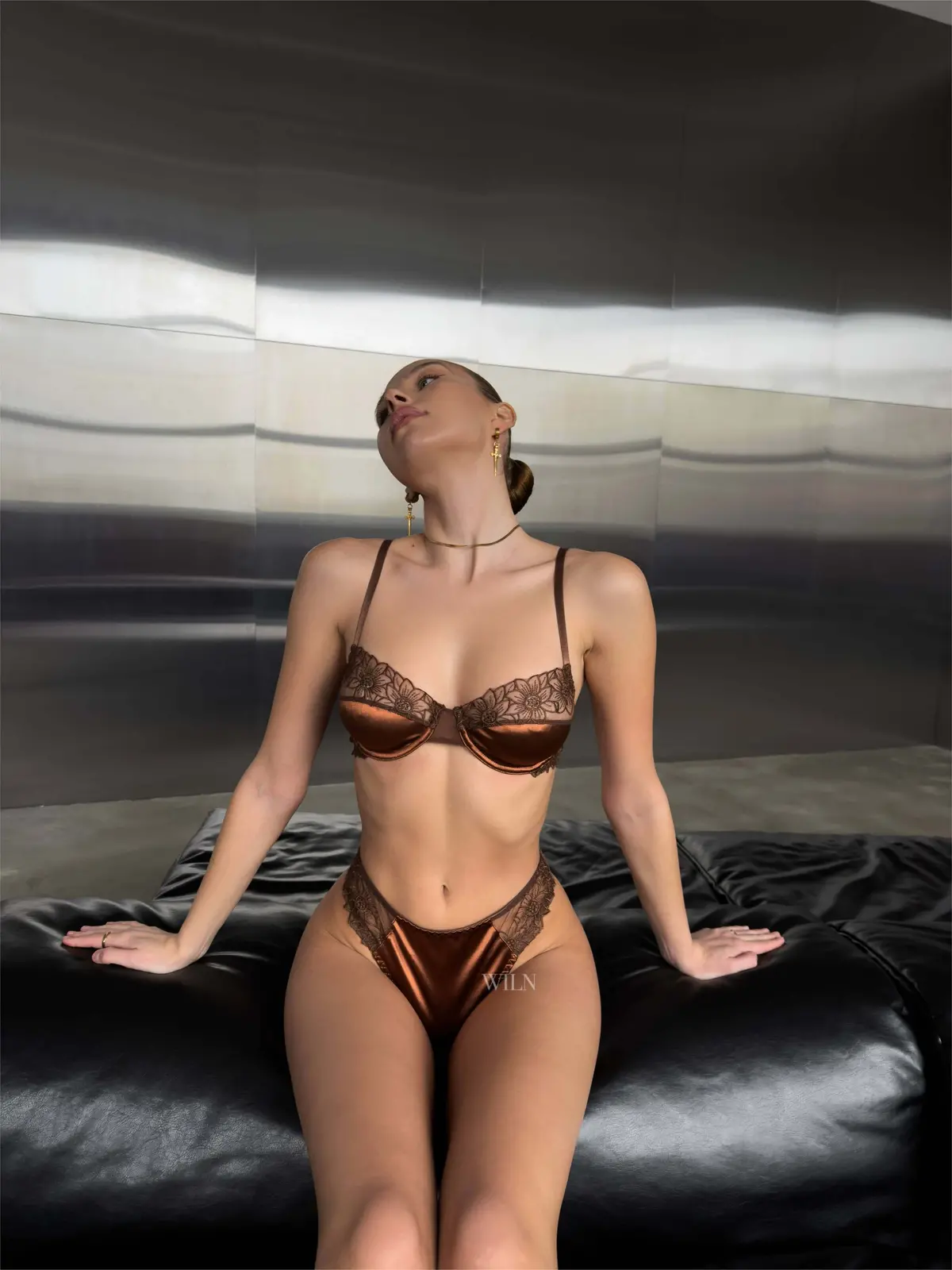Promiscuous Bronze - 2 Piece Lingerie Set 3