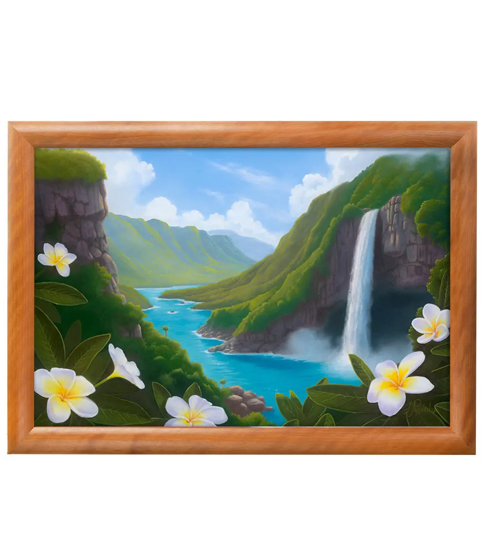 Original Painting: Plumeria Lookout By Michael Provenza 1