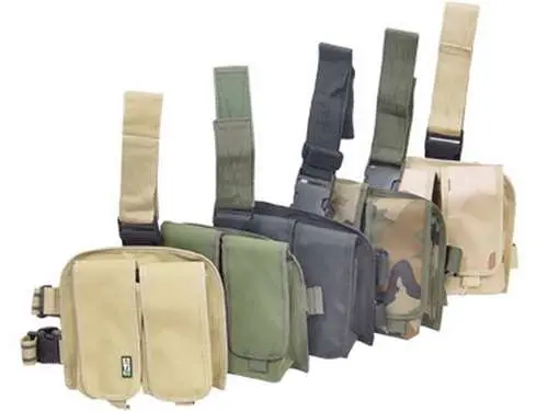 Deluxe Double Drop-Leg Mag Pouch Black 1