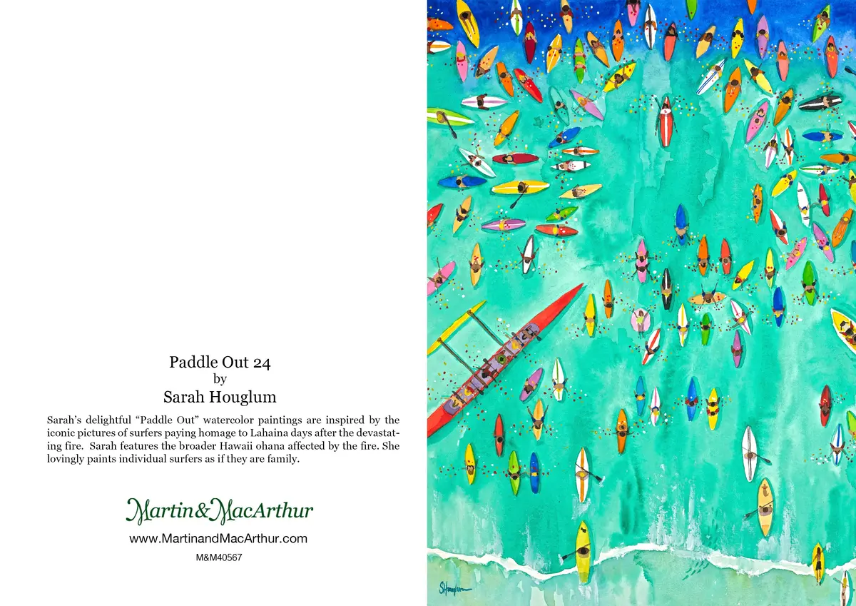 Greeting Card "Paddle Out #24" By Sarah Houglum 2