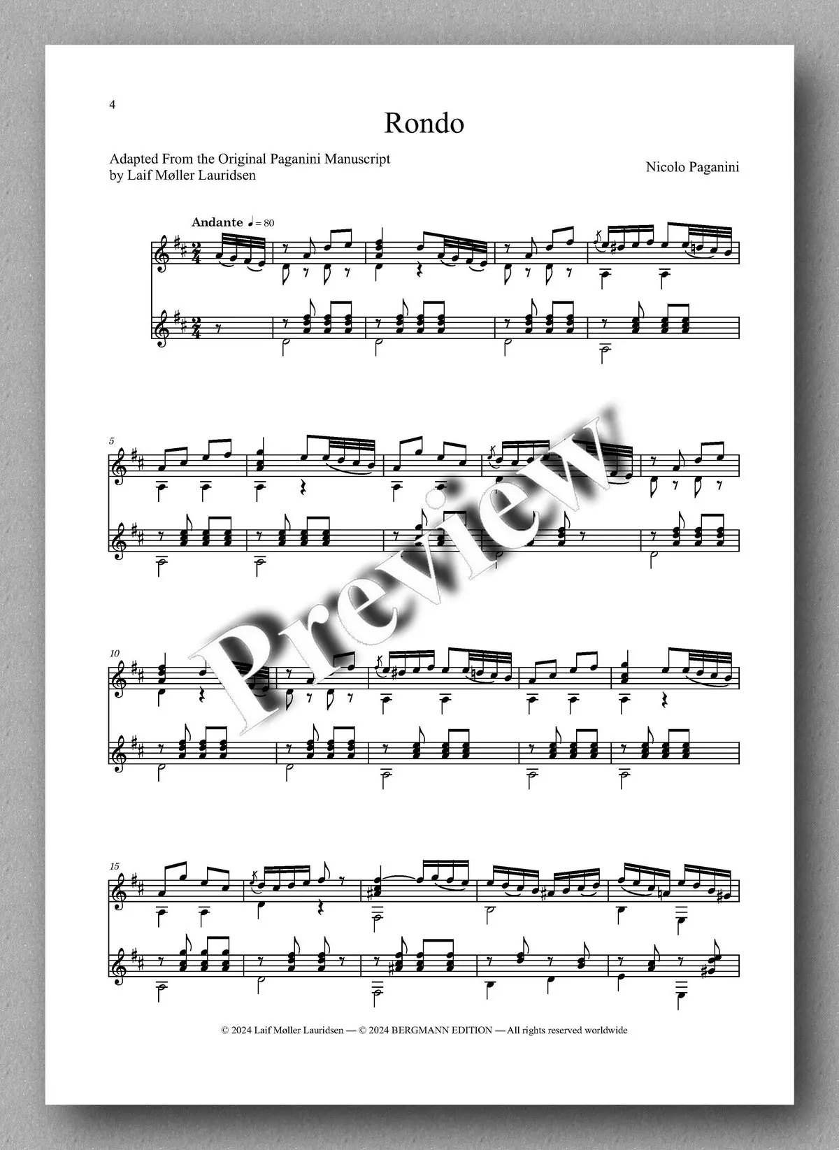 Paganini-Lauridsen, Rondo 2