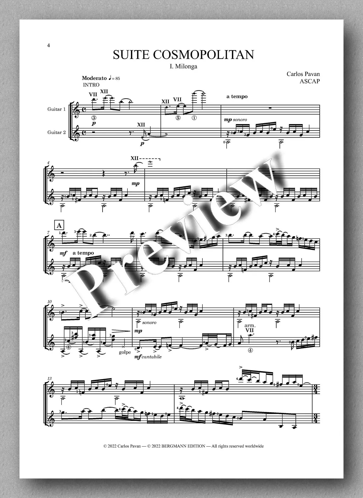 Pavan, Suite Cosmopolitan 2