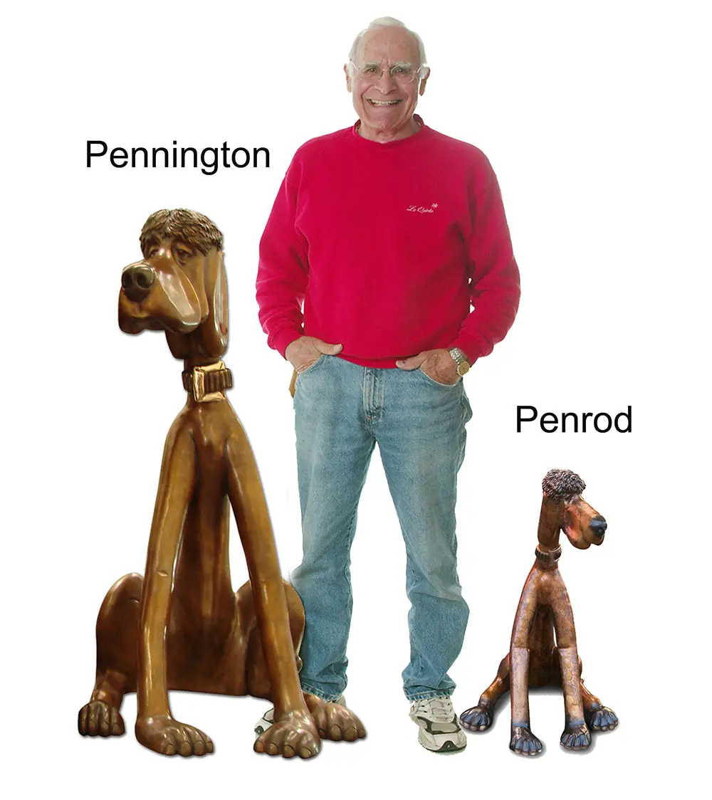 Bronze Sculpture "Penrod" By Marty Goldstein 2