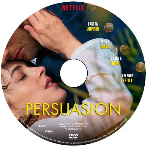 Persuasion Dvd Movie 2022 - Dakota Johnson 1