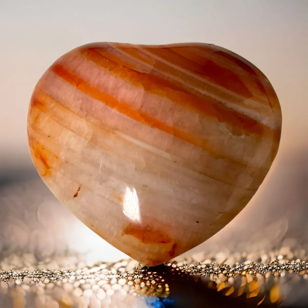 Carnelian Orange Crystal Hearts – Ethically Sourced From Madagascar 7