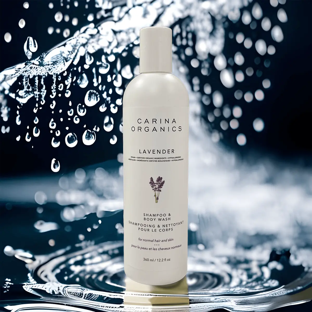 Lavender Shampoo And Body Wash 360Ml - Carina Organics 1