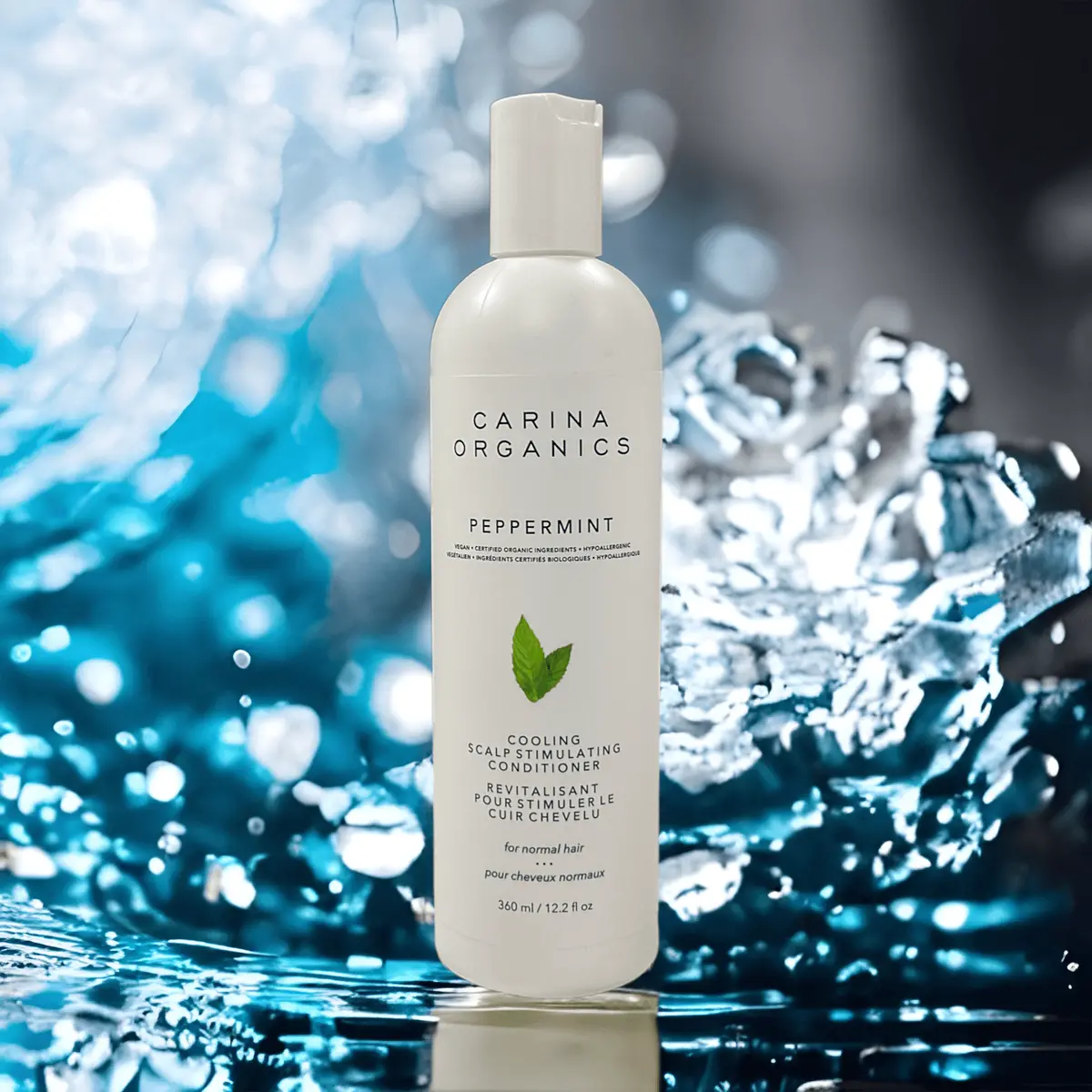 Peppermint Cooling Scalp Stimulating Conditioner 360Ml - Carina Organics 1