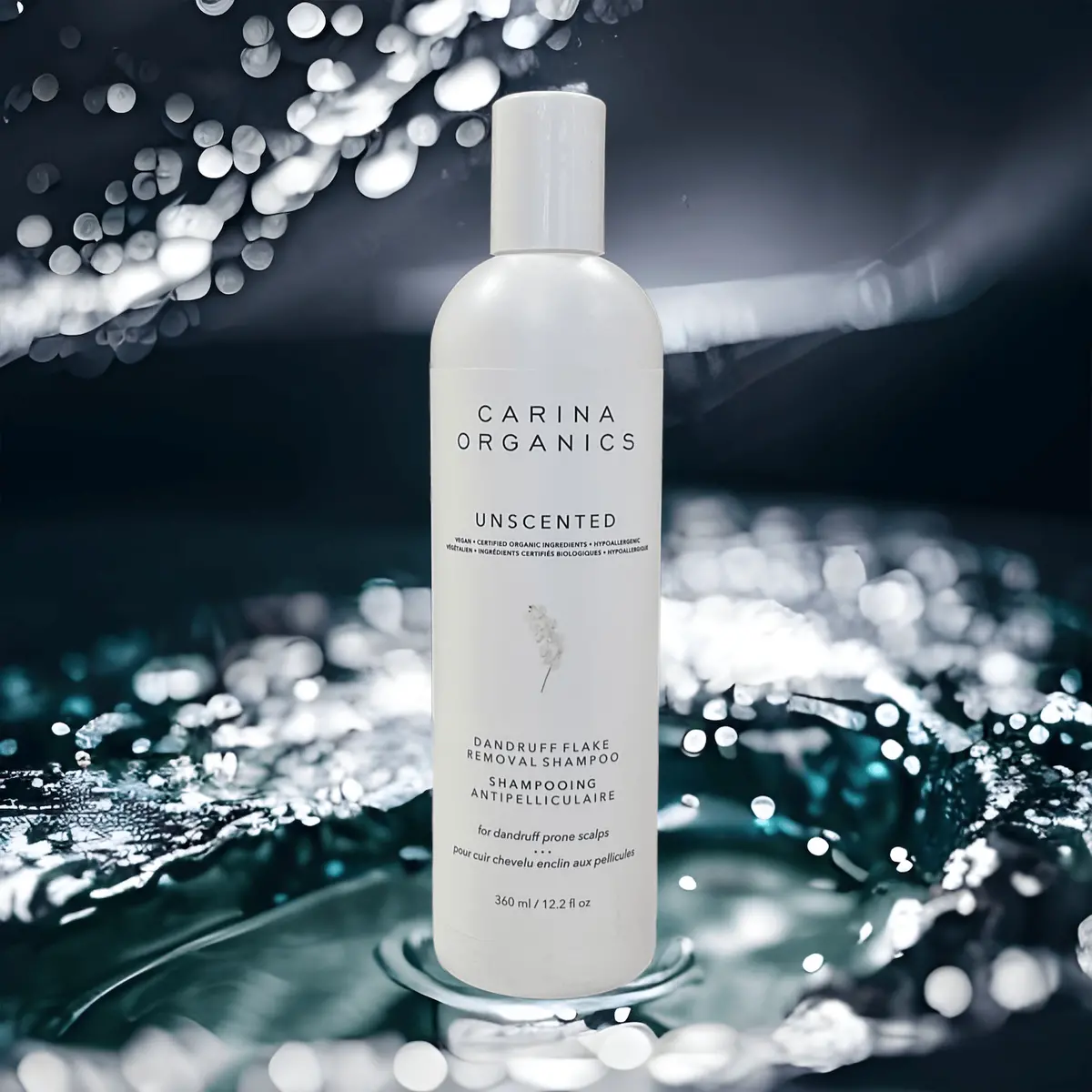 Unscented Dandruff Flake Removal Shampoo 360Ml - Carina Organics 1