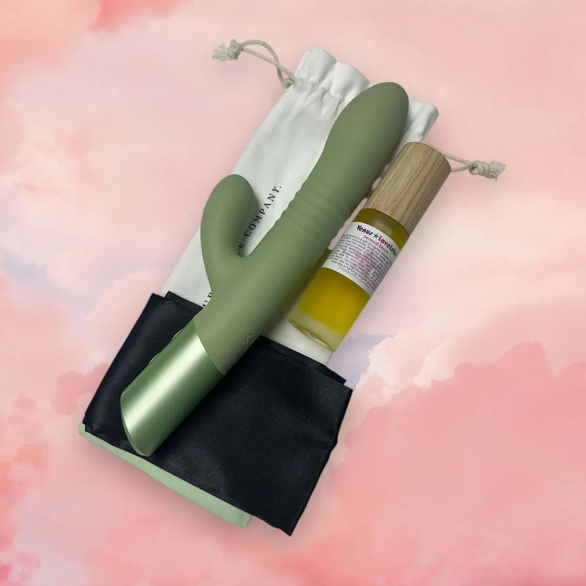 Yarrow | Thrusting Rabbit Vibrating Dildo Gift Box 1