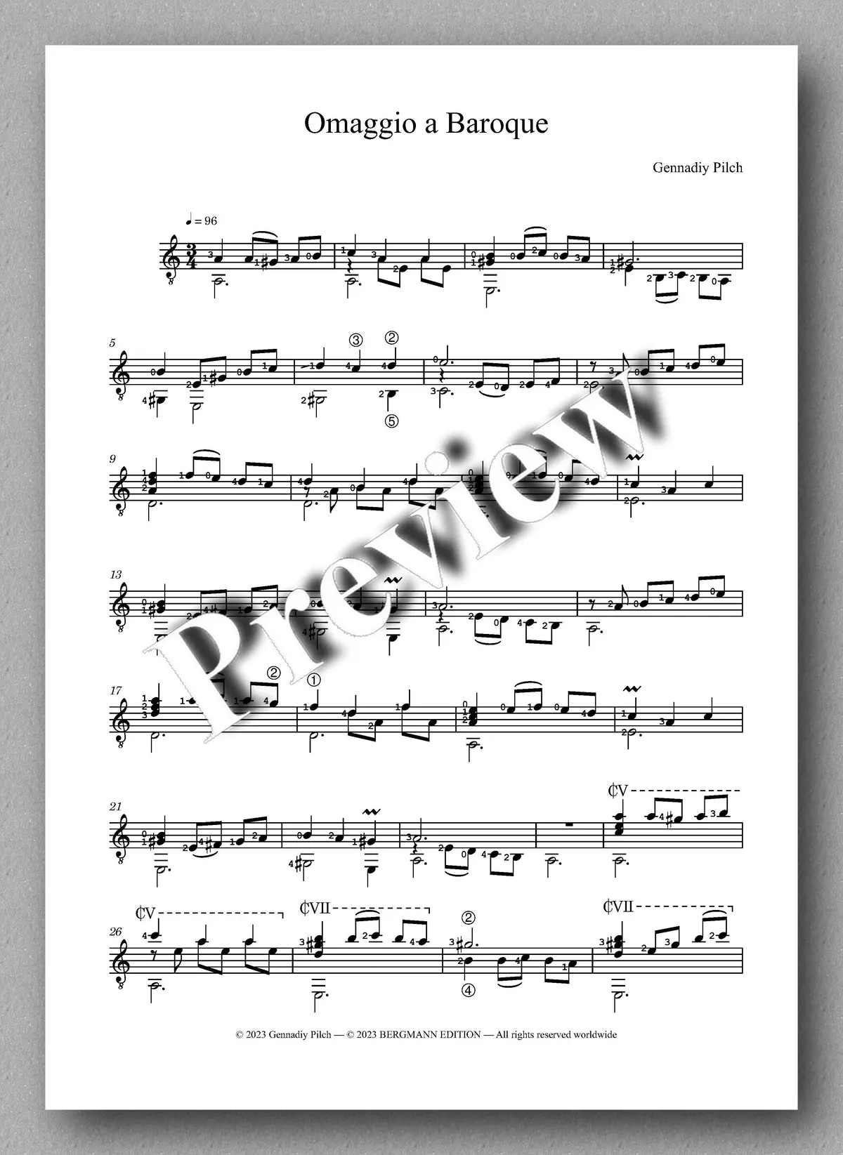 Pilch, Omaggio A Baroque 2