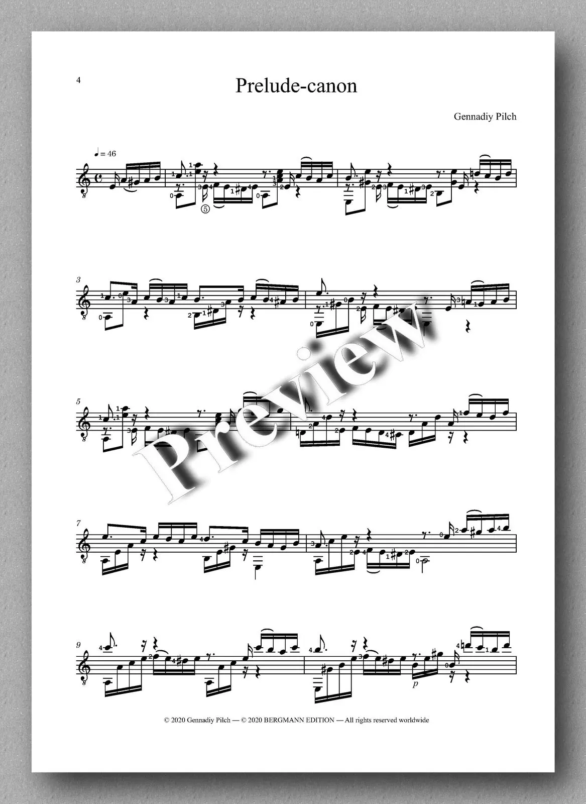 Pilch, Prelude-Canon 2