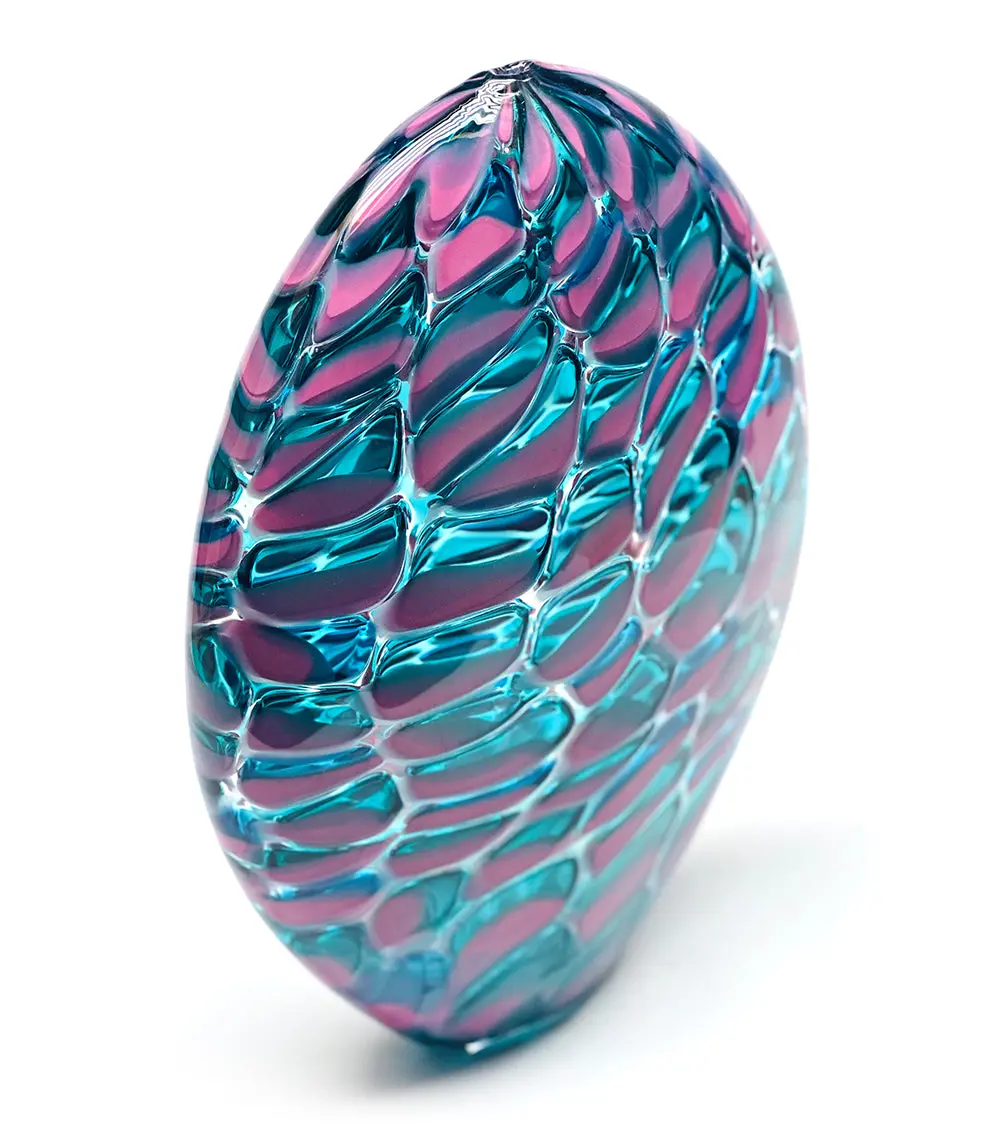 Glass Sculpture "Pink Parrot" By Jonathan Swanz 2