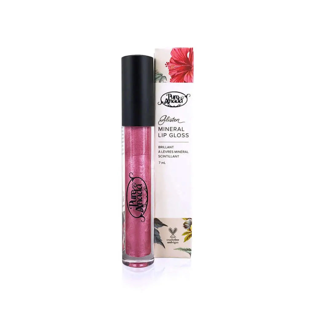 Pink Quartz Natural Glisten Mineral Lip Gloss 7Ml - Pure Anada 1