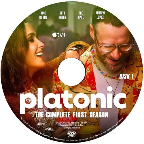 Platonic Season 1 + 2 Dvd 2023 Seth Rogen, Luke Macfarlane 1