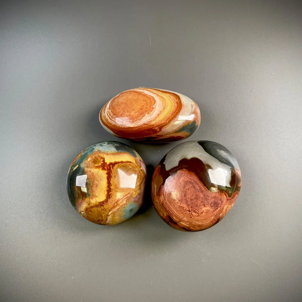 Polychrome Jasper Palm Stone 5