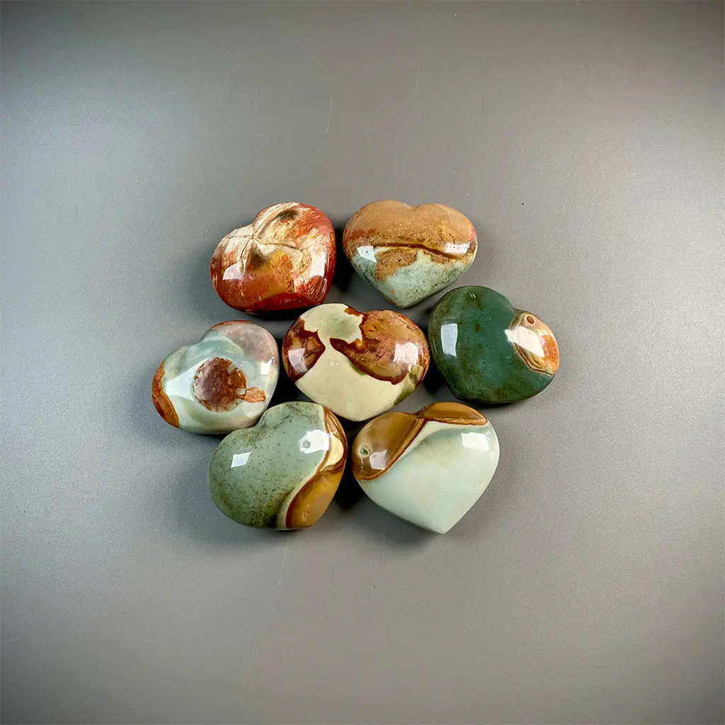 Polychrome Jasper Heart 2