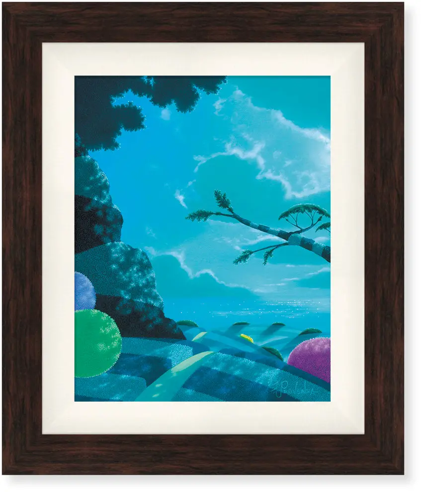 Original Painting: Blue Nights Glow By Michael Provenza 1