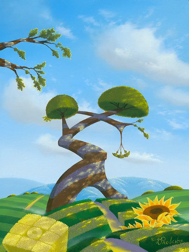 Original Painting: Calming Pathway By Michael Provenza 2