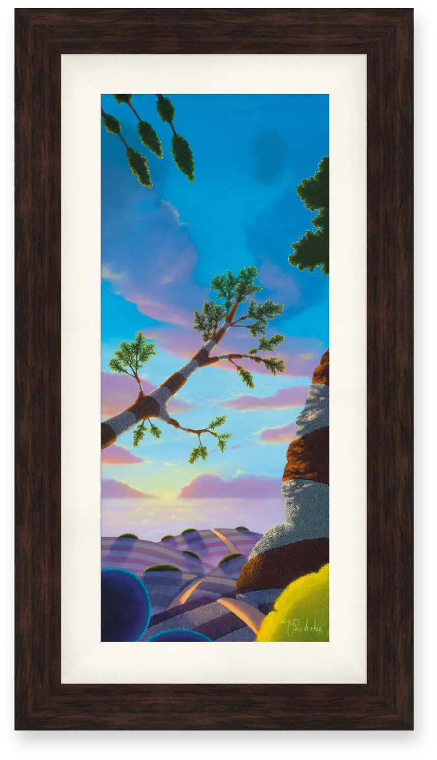 Original Painting: Light On Lavender Hills By Michael Provenza 1