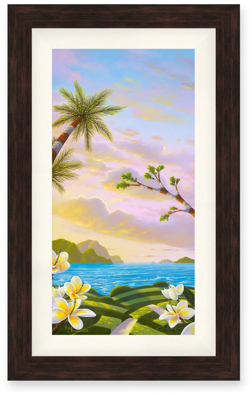 Original Painting: Plumeria Bay By Michael Provenza 1
